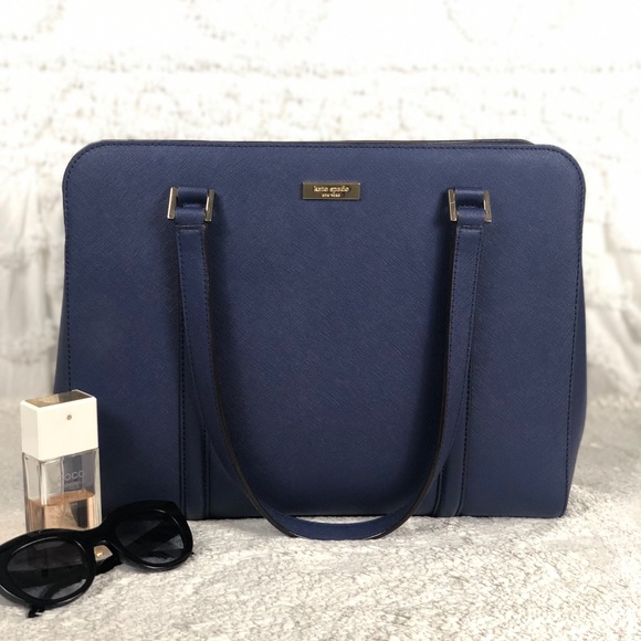 kate spade Handbags - 🌸SALE🎉🌸Kate Spade Leather Blue Navy Blue Purse